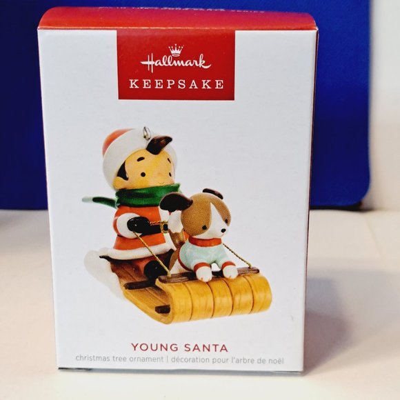 YOUNG SANTA ~ 2nd IN YOUNG SANTA SERIES ~ 2023 Hallmark Keepsake Ornament - Picture 2 of 7